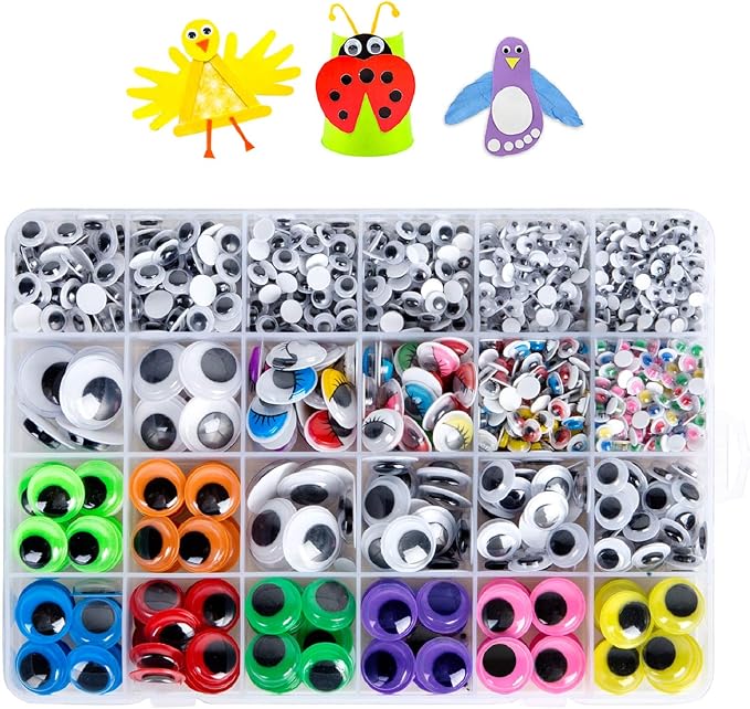 1680pcs Googly Wiggle Eyes Self Adhesive, by ZZYI