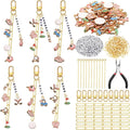 CraftyDream 558 Pcs Golf Charm Keychain Making Kit Golf Bag Charms Golfer Gifts by CraftyDream