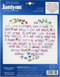 Janlynn Stamped Cross Stitch Kit, Love is Patient by Janlynn