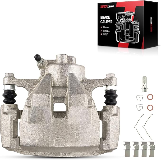 Torchbeam Front Right Passenger Side Brake Caliper For Toyota Lexus for 2007-2017 Camry, 2007-2012 2016-2018 ES350, 2008-2018 Avalon, Disc Brake Caliper Assembly with Bracket Replace # 19B3129