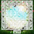 Marspark 66 Pcs Small Stencils for Crafts Reusable 3 Inch Stencils for Painting by Marspark