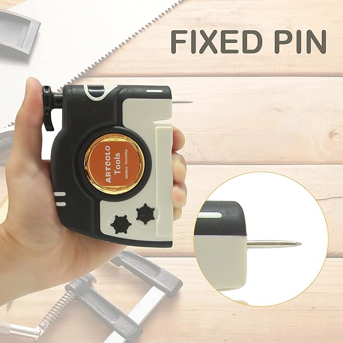 2 PCS Magnetic Plumb Bob Kit - 15 oz(425g) Plum Bob With 26 ft(8m) Automatic Stretching String,4 pcs Pencils, 2 pcs Pencil Sharpener