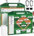 WISYOK Baseball Lineup Board, 40 Cards | Dry Erase, Double Sided, by WISYOK