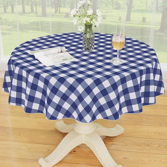 Smiry Plastic Table Cloth, Waterproof Vinyl Tablecloth by Smiry
