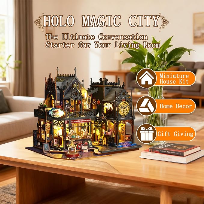 OZJAY Miniature House Kit, Mini House Building Kit - Image 2