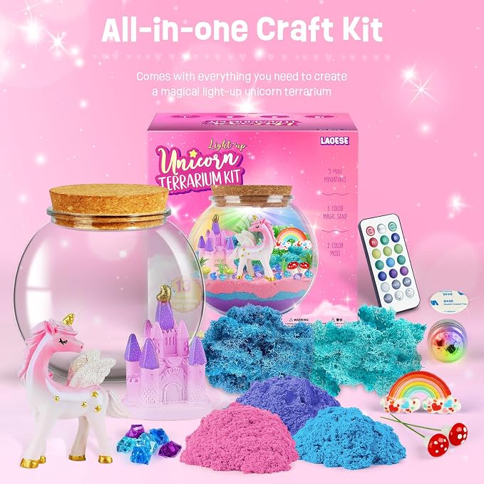 LAOESE Unicorn Light-Up Terrarium Kit - Image 2