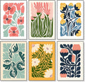 6 Pack Paint by Numbers Kit for Adults Beginner, Flower Adult Paint by Number by Okarina