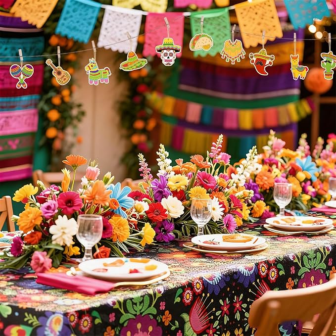80PCS Wooden Cinco De Mayo Crafts Decorations Mexico Crafts - Image 5