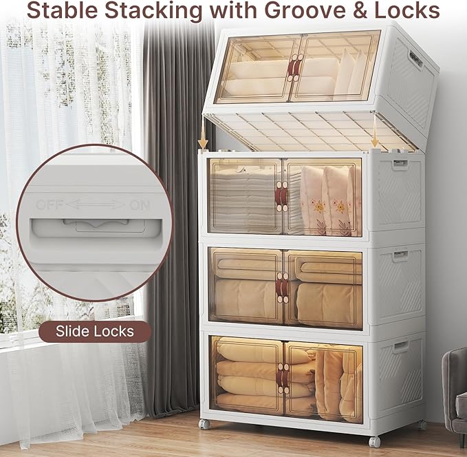UAMFURI 720QT Stackable Storage Bins - Image 2