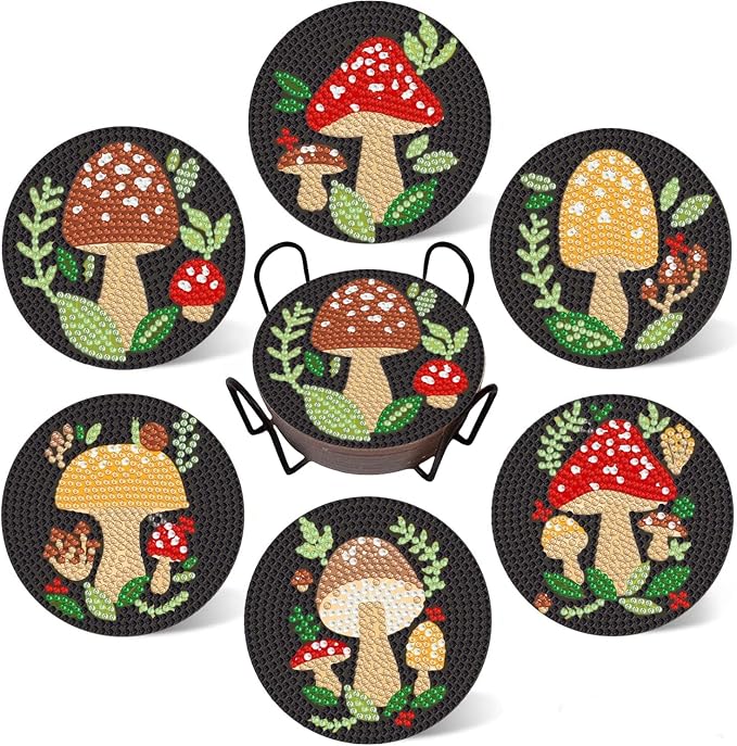 Bulerrylulu 6 Pcs Diamond Painting Coasters Kits by Bulerrylulu