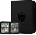 4 Pocket Ringless Side Loading Trading Card Binder, 160 Cards PU Fixed Page by GERMUN