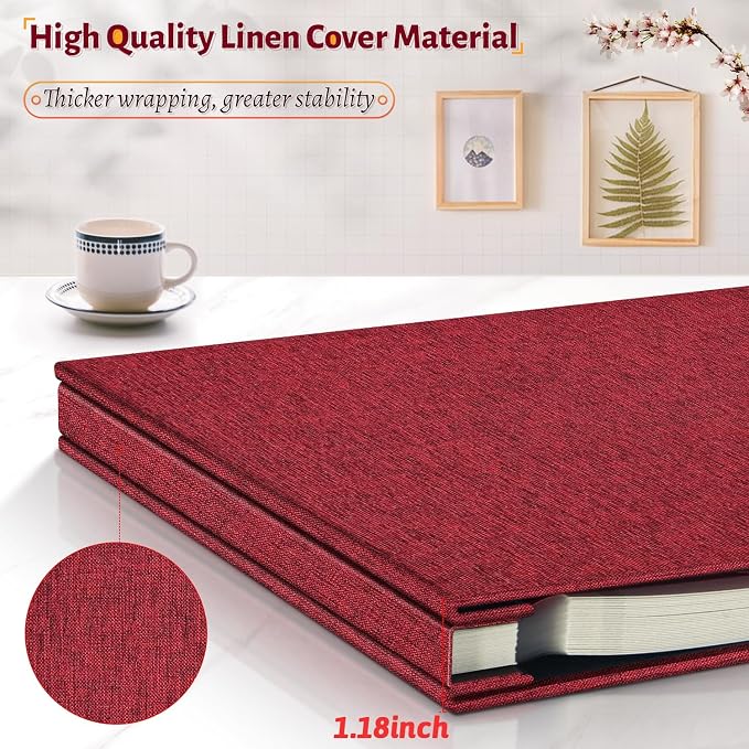 Artfeel Photo Album Self Adhesive Scrapbook, 60 Pages Large Photo Book - Image 5