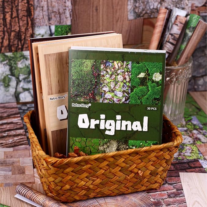 180 Sheets Aesthetic Scrapbook Paper Kit, 4x5.5 Vintage Nature Ephemera - Image 4