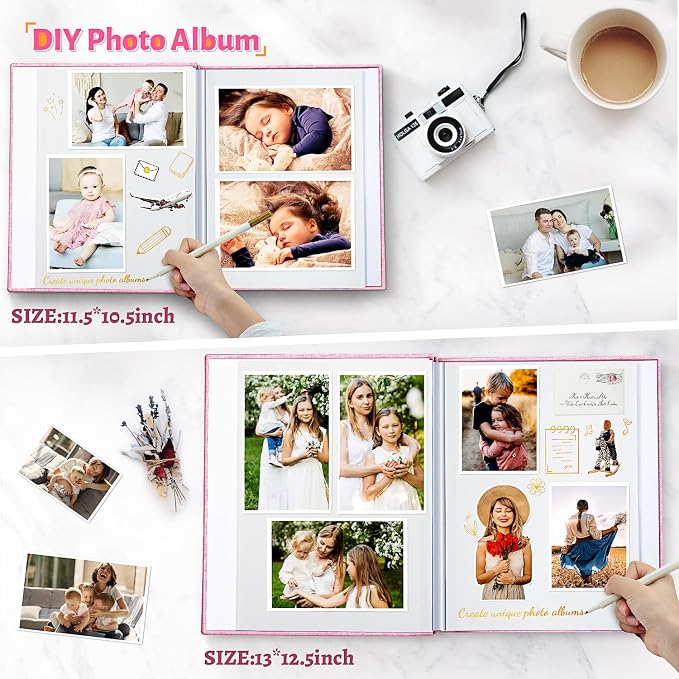 Artfeel Photo Album Self Adhesive Scrapbook, Large Photo Book - Image 3
