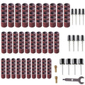 165pcs Rotary Tool Sanding Drums 320 grit,Sanding Drum Sander Bits Bands for Drill Accessories