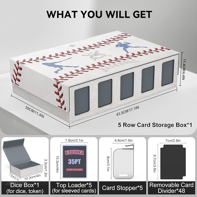 Kabinka Baseball Card Storage Box - Image 6