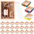 Thyle 24 Pcs Unfinished Wood Display Boxes by Thyle