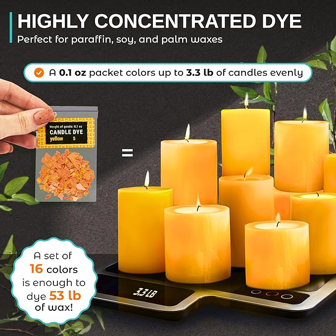 Candle Dye for Soy Wax – 16 Colors Candle Wax Dye for Candle Making - Image 5