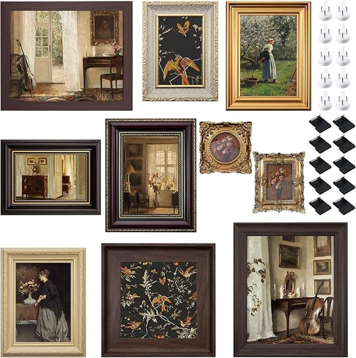 10 Pack Vintage Picture Frames for Wall or Tabletop Display Ornate Vintage by Unknown