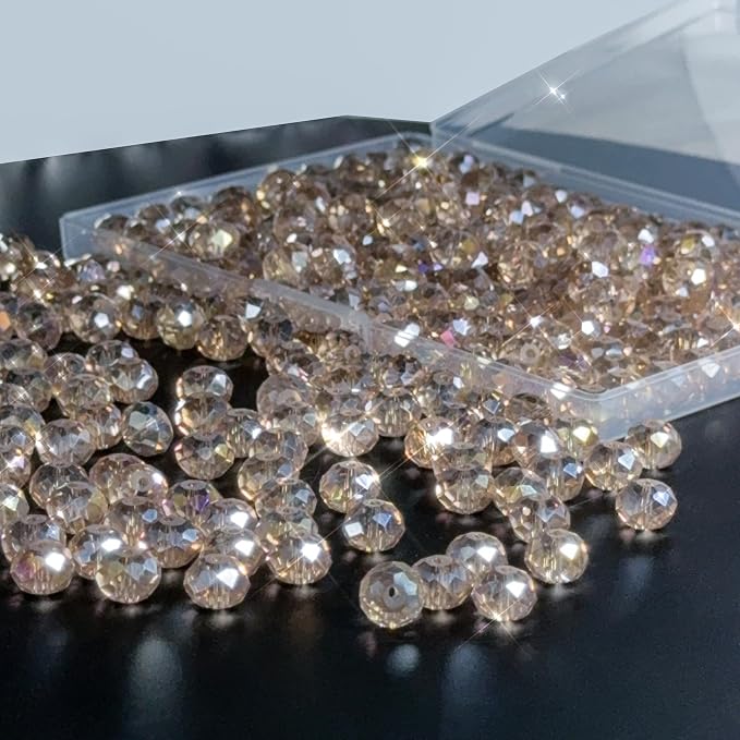460Pcs 8mm Crystal Glass Beads for Jewelry Making Beads for Bracelets Necklace - Image 7