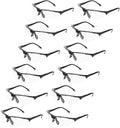 Amazon Basics R200 Anti-Fog Shooting Safety Glasses Eye Protection, Clear Lens, 12-Count, 6.63 x 6.13 x 1.75 inches
