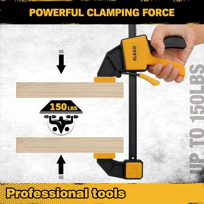 8-Piece Bar Clamps for Woodworking - Image 8
