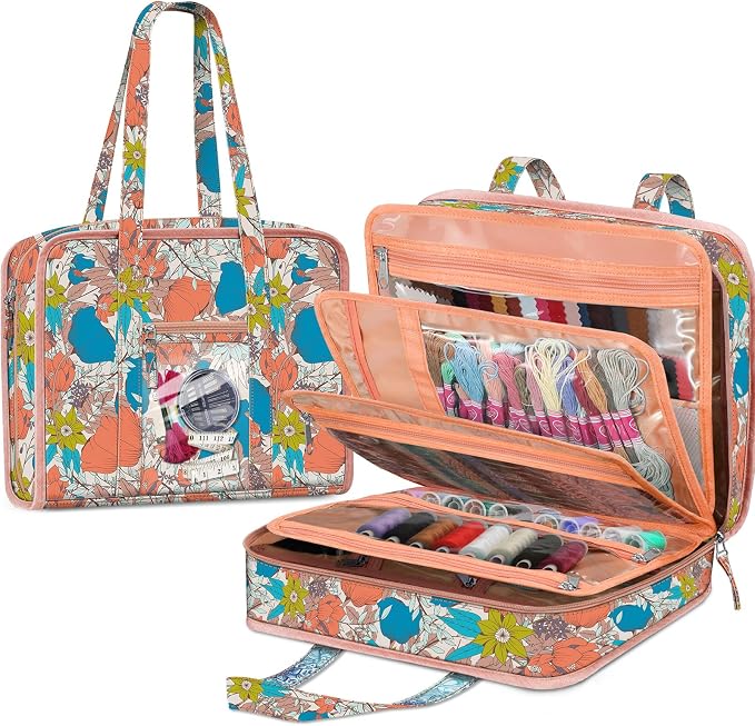 FINPAC Sewing and Craft Supplies Storage Tote, Large Capacity Travel Packing by FINPAC