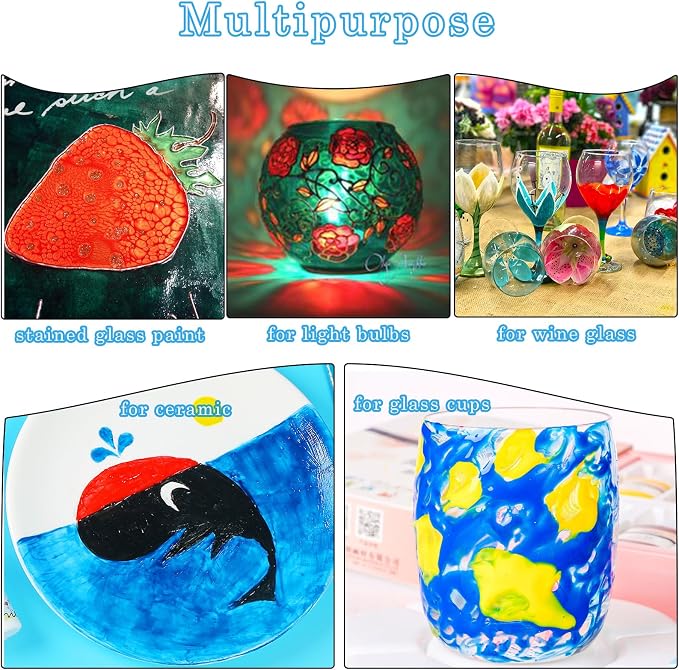 Bearals Glass Paint, Stained Glass Painting, Non-Toxic Glass Paint - Image 5