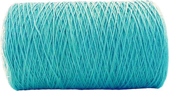 1mm x 5000 Feet Blue Jute Rope, Twine for Gardening Tomato Climbing Plant Tie Floristry Crafts Gift Wrapping Packing Decor