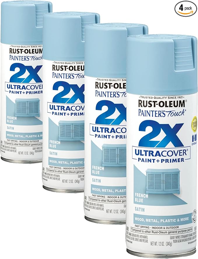Rust-Oleum 334088 Painter's Touch 2X Ultra Cover Spray Paint, 12 oz, Satin by Rust-Oleum