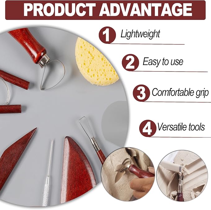 LINPHCEY 8-Piece Clay Sculpting Tools Set Perfect - Image 5