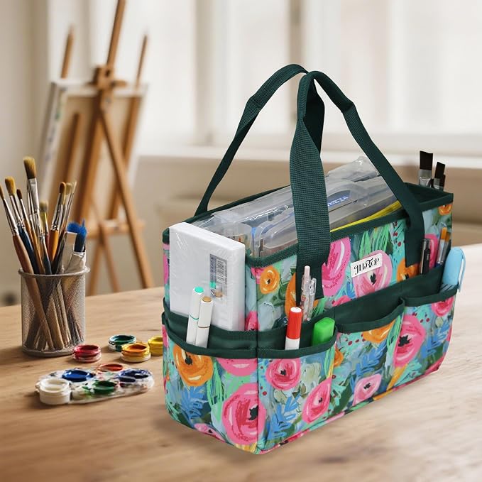 Art Storage Bag, Removable base plate, Open-top Tote - Image 3