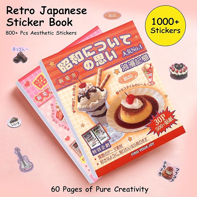 Tmtains 1000+Pcs Japanese Sticker Book - Image 3