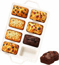 Vinino Compact 8-Cavity Mini Silicone Loaf Pan Cream by VININO