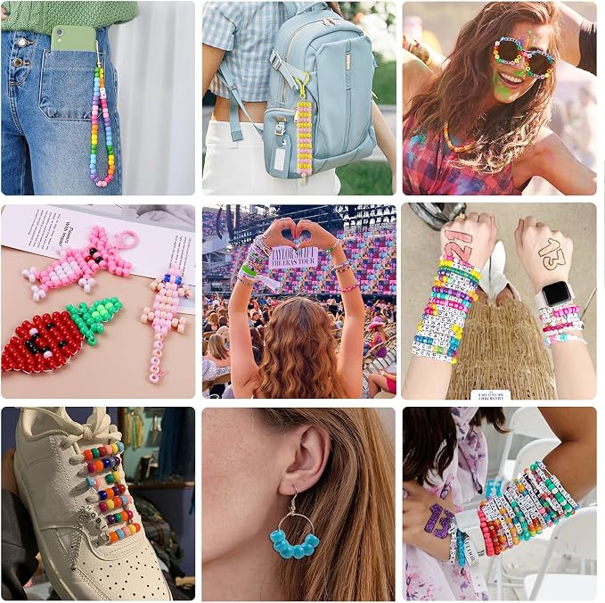 4000Pcs 84 Colors Pony Beads for Bracelet Making Kit, Rainbow Kandi Beads - Image 4