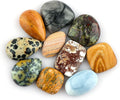 10pcs, Natural Gemstone Cabochon, Wholesale Assorted Flatback Crystals by CRYSTALINES