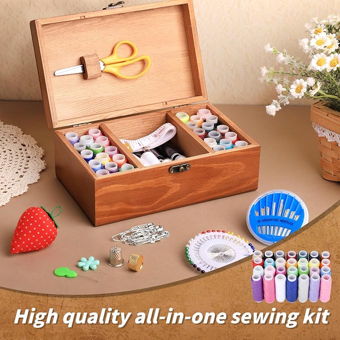 Basic Sewing Kit 196 Pcs Sewing Accessories and Supplies Sewing Repair Kits - Image 5