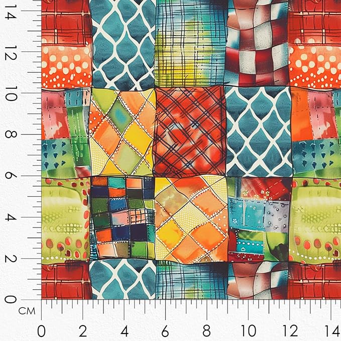 Patchwork Boat Cotton Fabric Panel – Six 10×10 inch Designs + Bonus 29.5×19.6 - Image 8