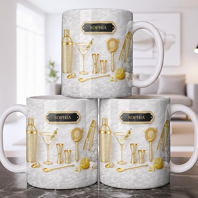 Personalized Cocktail Mug, Custom Name Coffee Cup - Image 8
