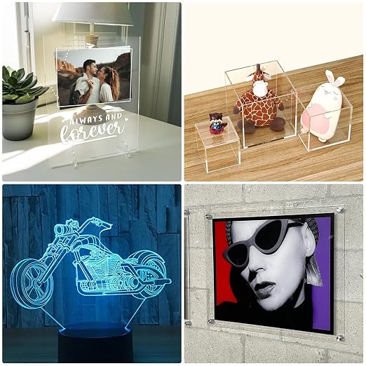 KAITELA Pack of 10 Clear Acrylic Sheet 8" x 12" Cast Plexiglass Panel 1/8" - Image 7