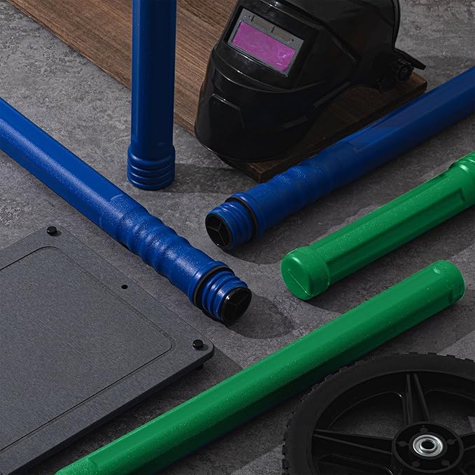 Tandefio 4 Pcs Welding Rod Storage Tube 40 Inch Tig Rod Storage Canisters Welding Electrode Holder Airproof Waterproof Container(Green and Blue)