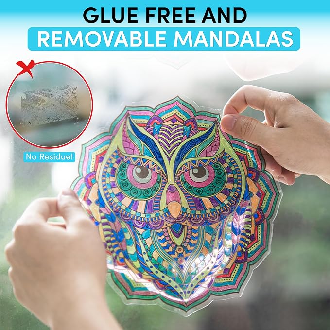 Hula Home Stained Glass Mandala Art Kit - Image 7