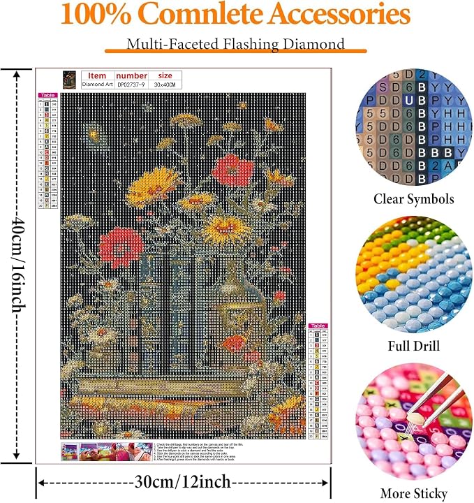 RYMILIE Diamond Art Kits for Adults, Book 5D Diamond Painting Kits for Beginner - Image 5