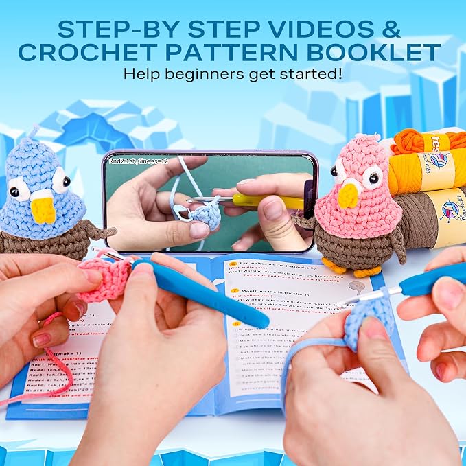 Crochetta Crochet Kit for Beginners, Crochet Kit - Image 4