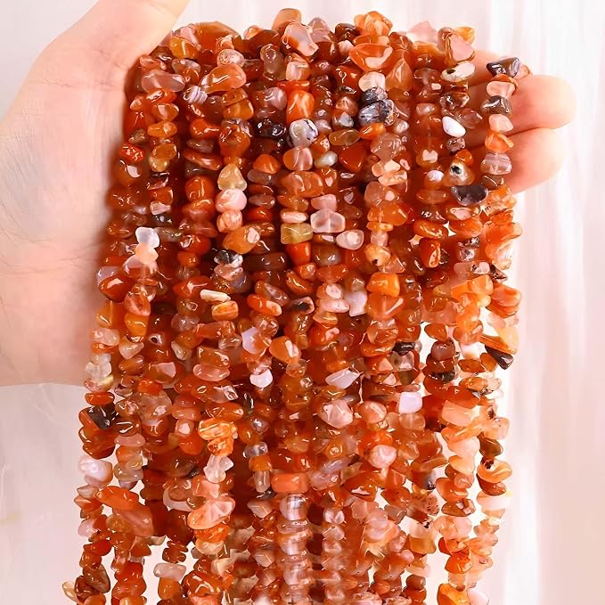 200pcs Natural Chip Stone Beads Gemstone Healing Crystal Loose Rocks Bead | - Image 3