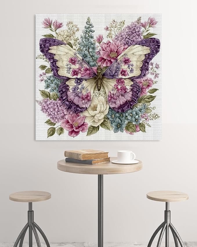 Butterfly Stamped Cross Stitch Kits - Image 3