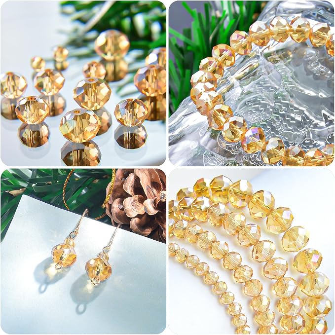 220Pcs 10mm Crystal Glass Beads - Image 5