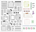 GLOBLELAND Calendar Label Theme Transparent Stamps Gridlines Clear Stamp Seals by GLOBLELAND