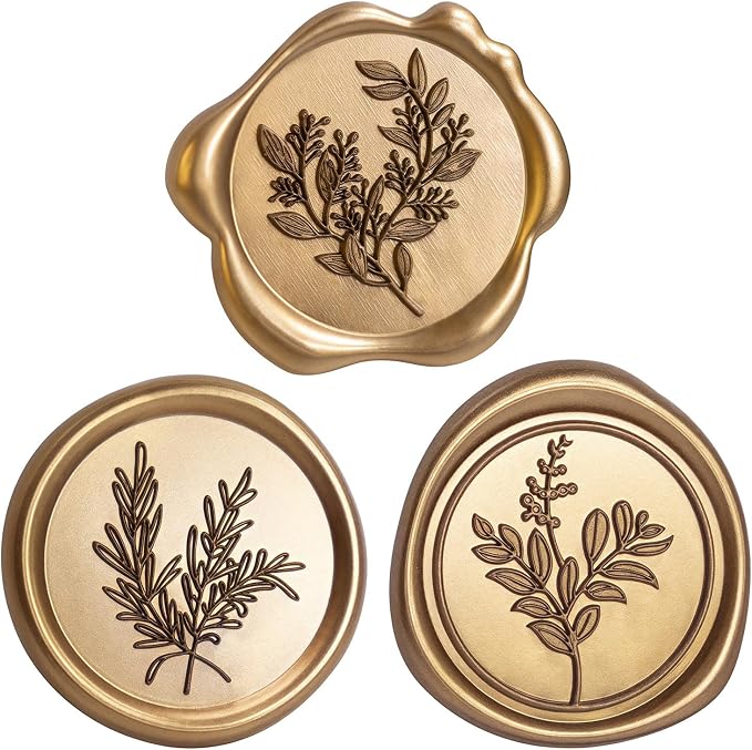 60 Pcs Wax Seal Stickers Set by Eunoir