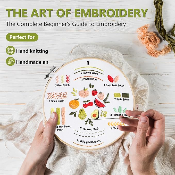 Santune 3 Pack Beginner Embroidery Kits - Image 2